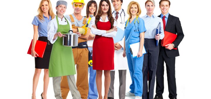 Candidats de différents métiers