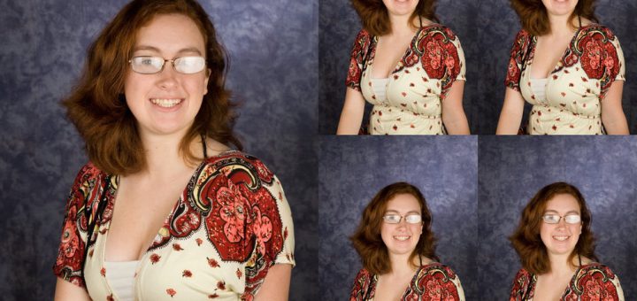 Photos d'une étudiante pour un Yearbokk